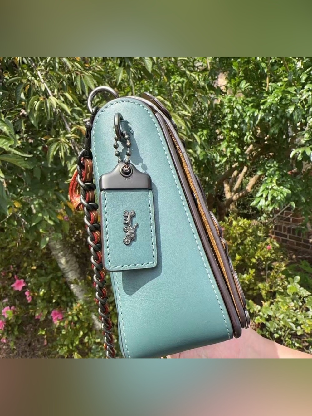 COACH Dinky 24 With Linked Tea Rose 21585 - Picture 6 of 12